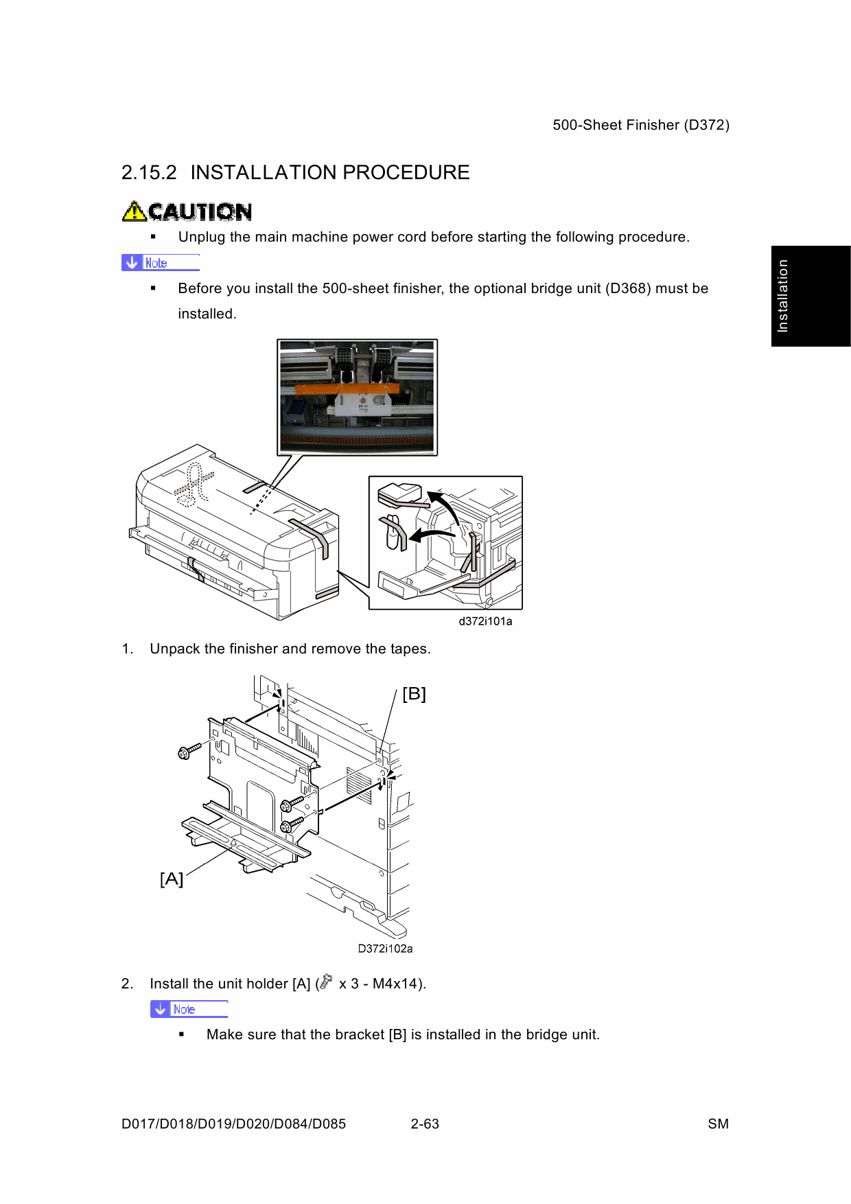 RICOH Aficio MP-2550B 2550SP 3350B 3350SP 2851SP 3351SP D017 D018 D019 D020 D084 D085 Service Manual-4